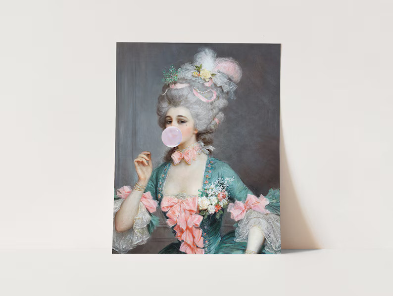 Bubble Gum Victorian Woman Altered Antique Portrait Art  | Etsy | Etsy (US)
