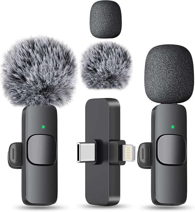 MAYBESTA Wireless Mini Microphone for iPhone, Android Phone - Bluetooth Lavalier Lapel Mic for Au... | Amazon (US)