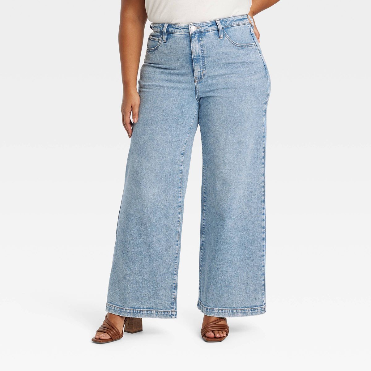 Women's High-Rise Wide Leg Jeans - Ava & Viv™ | Target