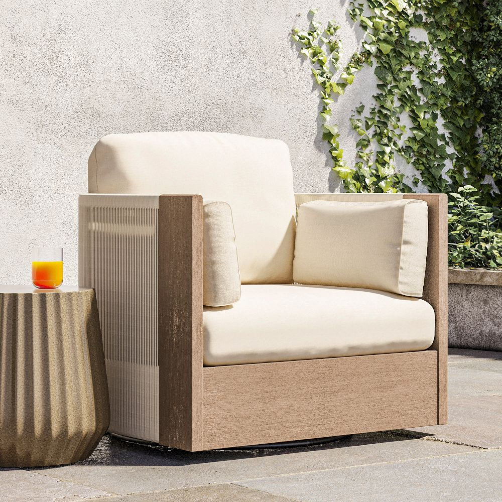 Porto Outdoor Swivel Chair | West Elm (US)