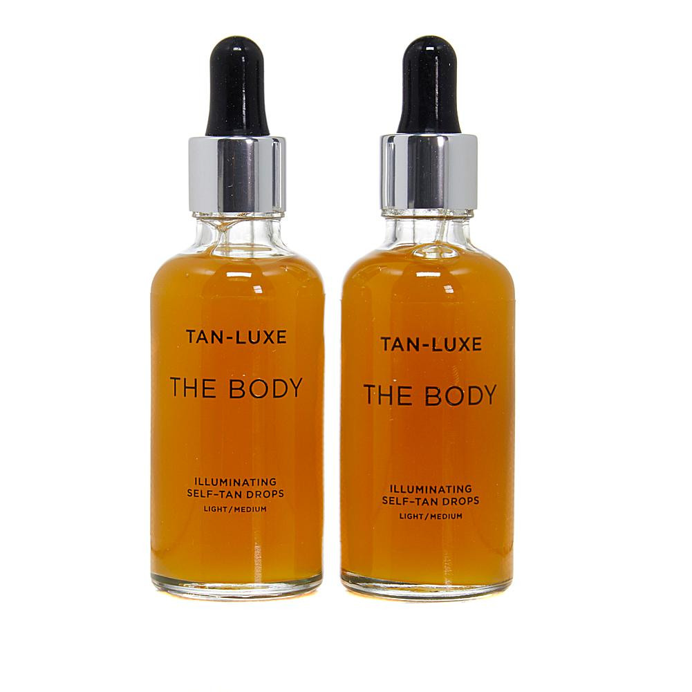 Tan-Luxe The Body Duo Illuminating Self-Tan Drops - Light/Medium | HSN