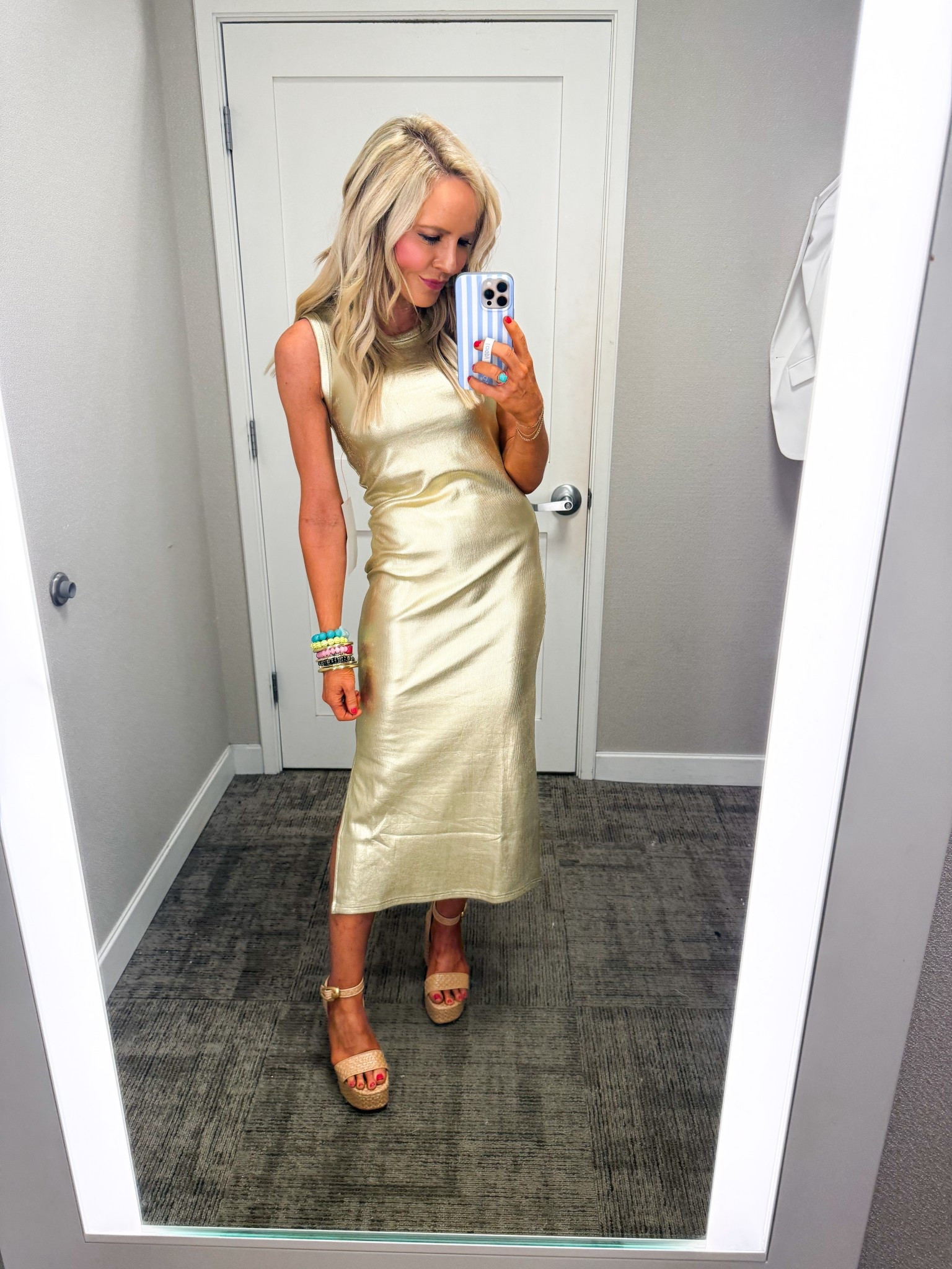 give me the gold!! the perfect metallic moment = wearing small and runs small • 

#LTKSeasonal #LTKgrwm