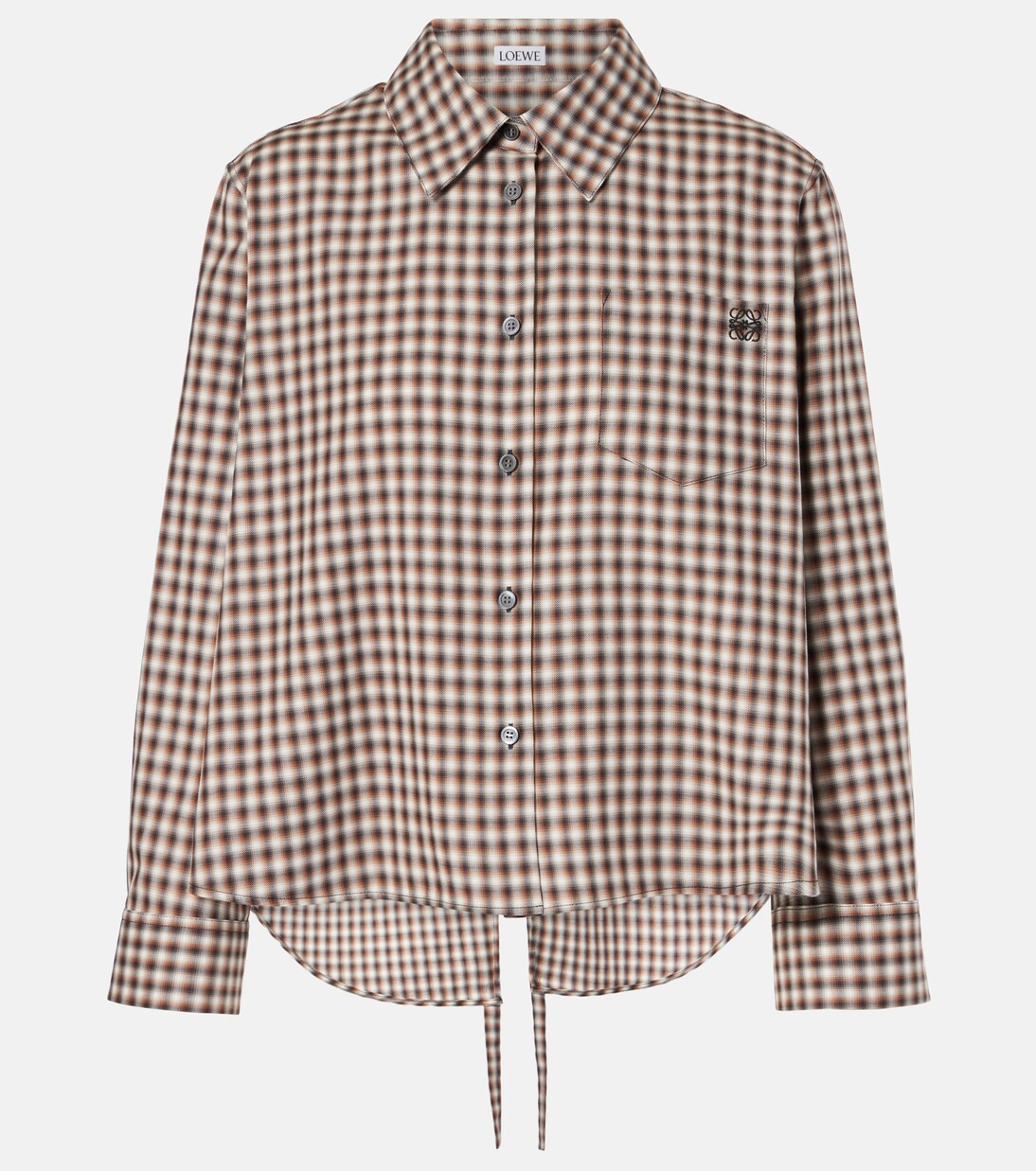 Anagram checked cotton shirt | Mytheresa (US/CA)