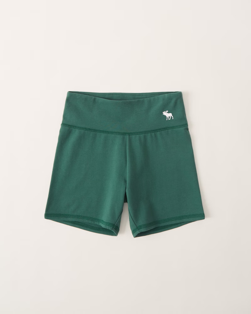 high rise bike shorts | Abercrombie & Fitch (US)