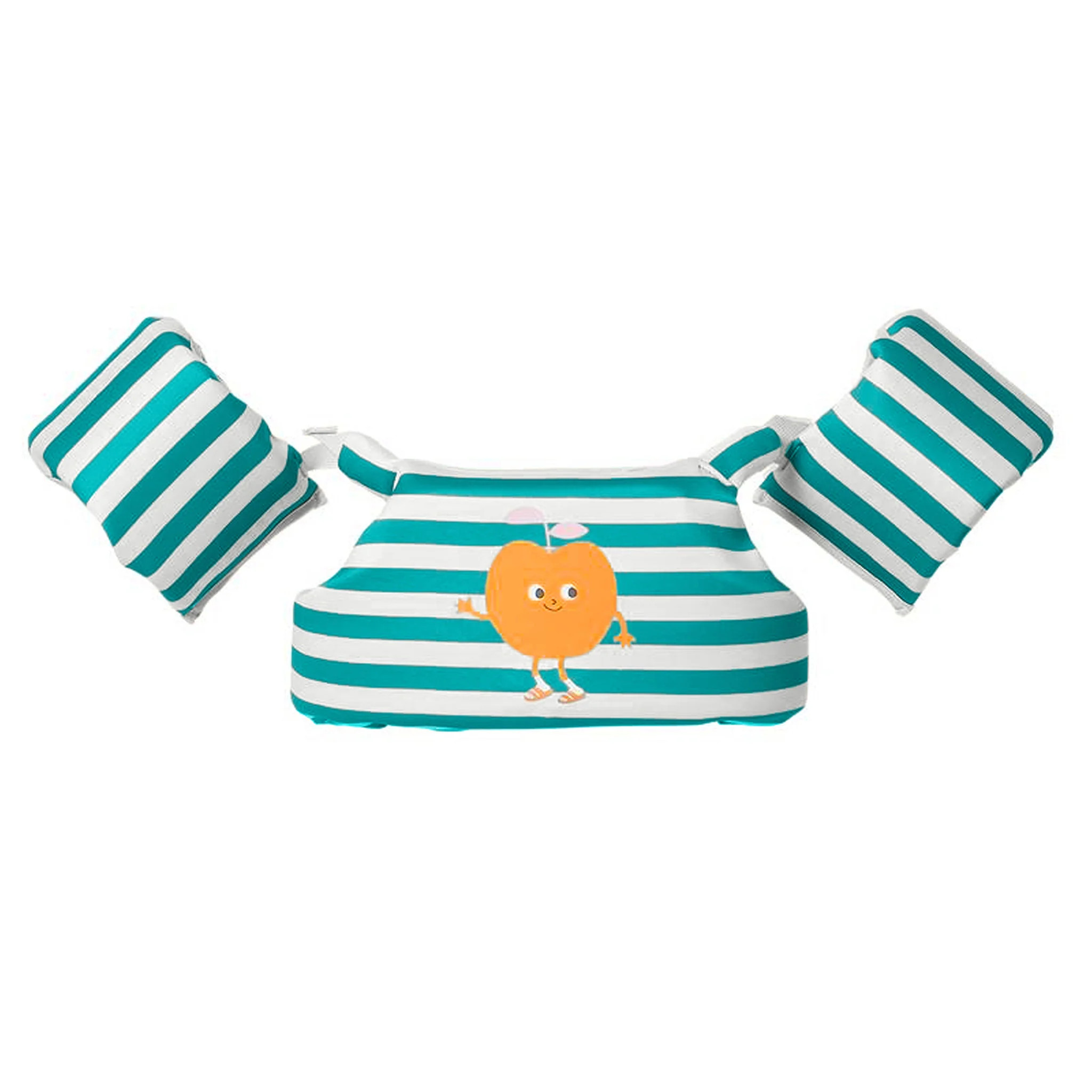 Floatie Jacket 3-6 - Poppy the Peach Green Stripe | SUNNYLIFE US
