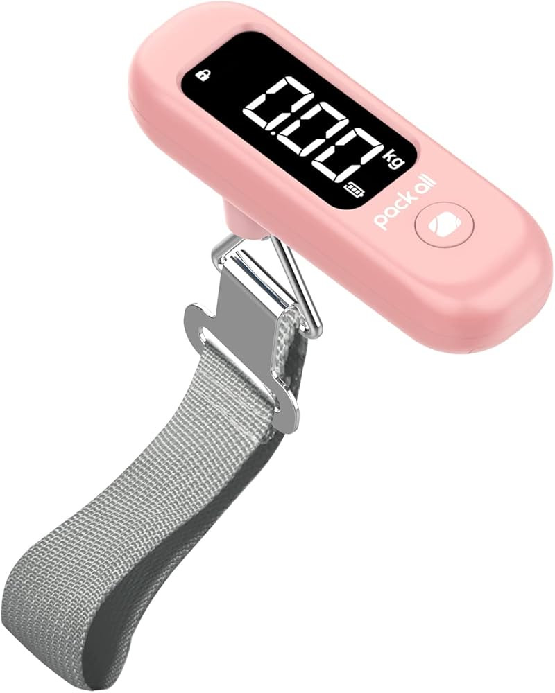 pack all 110 Lbs Luggage Scale, Digital Handheld Baggage Scale, Travel Suitcase Weight Scale with... | Amazon (US)