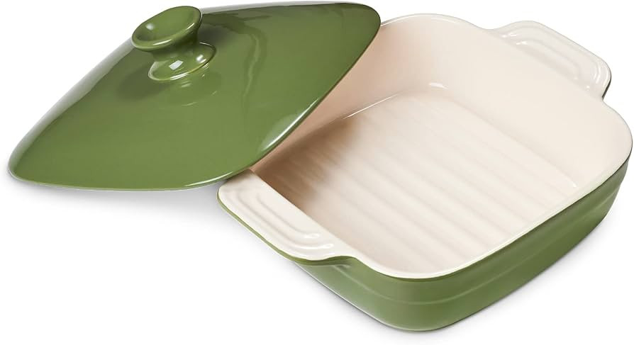 DOWAN Casseroles dish with lids, Ceramic Baking Dish With Lid, Casserole Dishes for oven, 1.6 Qua... | Amazon (US)