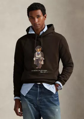 Polo Ralph Lauren Men's Polo Bear Fleece Hoodie, Brown, Medium | Belk