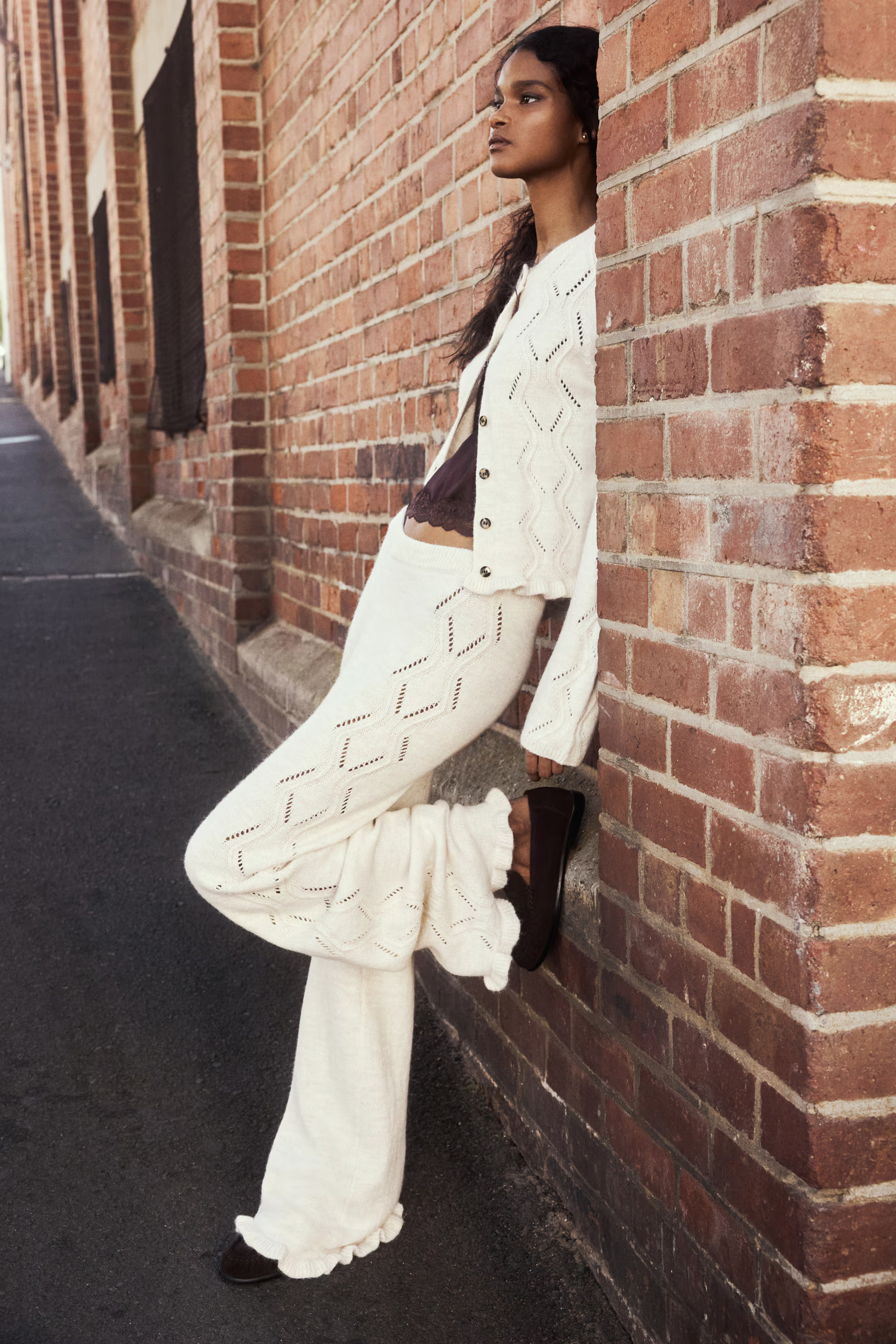 Pointelle-knit cardigan | H&M (UK, MY, IN, SG, PH, TW, HK)