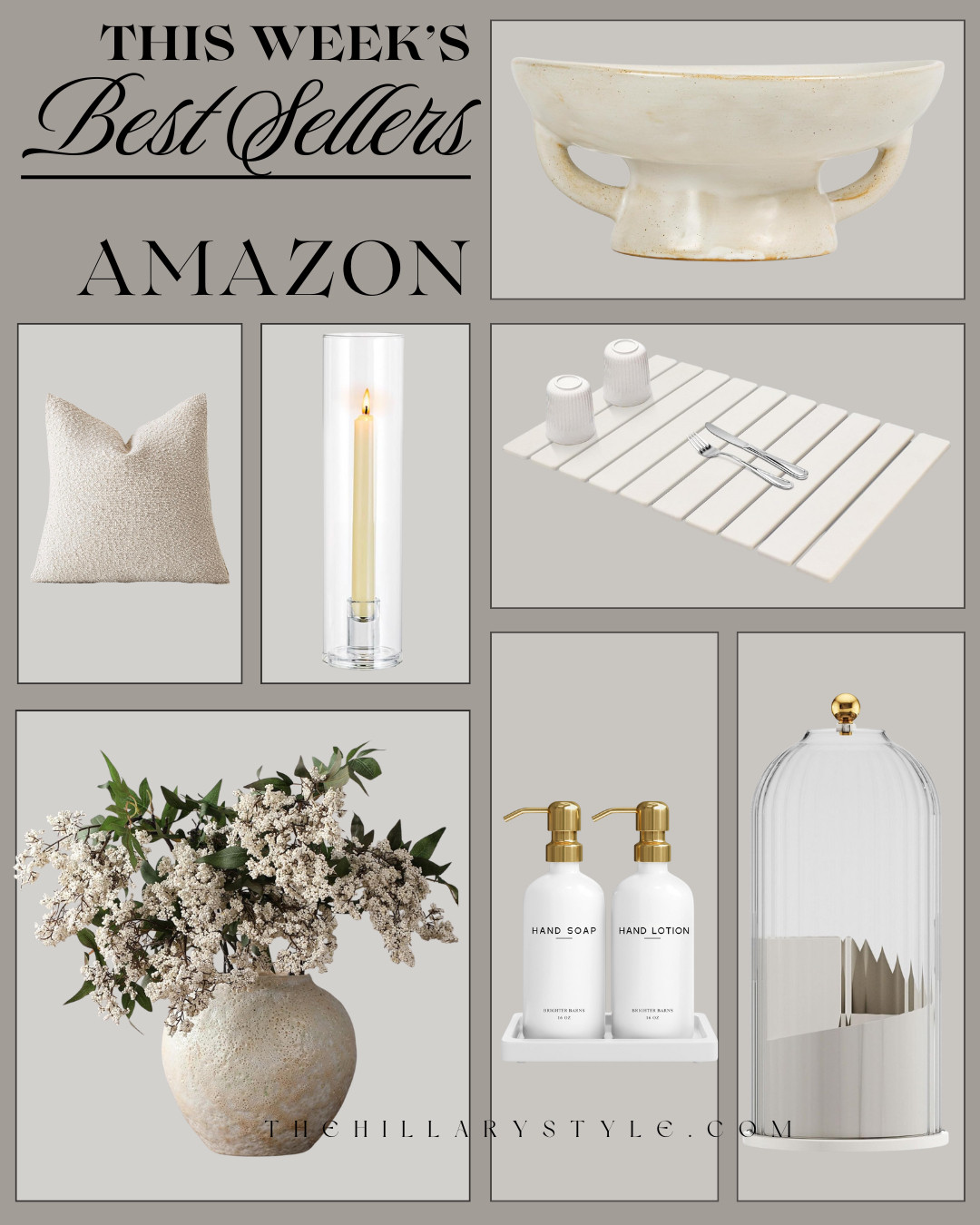THIS WEEK’S AMAZON BEST SELLERS FOR A TIMELESS HOME! These best-selling home pieces are loved for a reason. Each item brings a soft, neutral aesthetic that feels elevated, versatile, and easy to layer into any space. Timeless designs that work beautifully on repeat and continue to feel fresh season after season.

#Amazon #TheHillaryStyle #AmazonHome #BestSellers #NeutralHome #TimelessDecor #ModernOrganic #ElevatedLiving #HomeEssentials 

 #LTKmomlife #LTKOver40 #LTKFindsUnder100