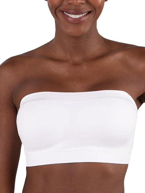 SHAPERMINT Strapless Bra, No-Slip Wireless Bandeau with Sewn-in Cups | Amazon (US)