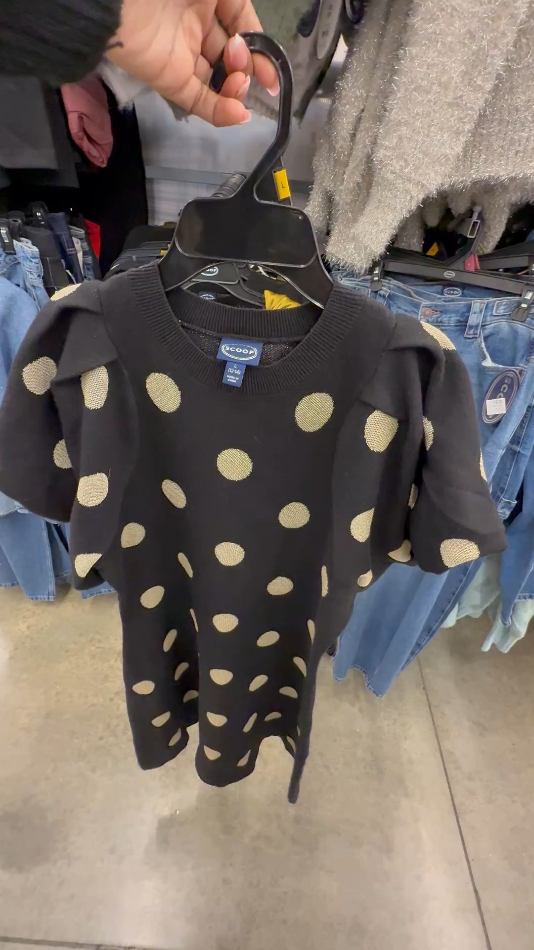 Polka Dot Knit Sweater…
Easy to style for a festive dinner or party.

#LTKHoliday #LTKMidsize #LTKFindsUnder50