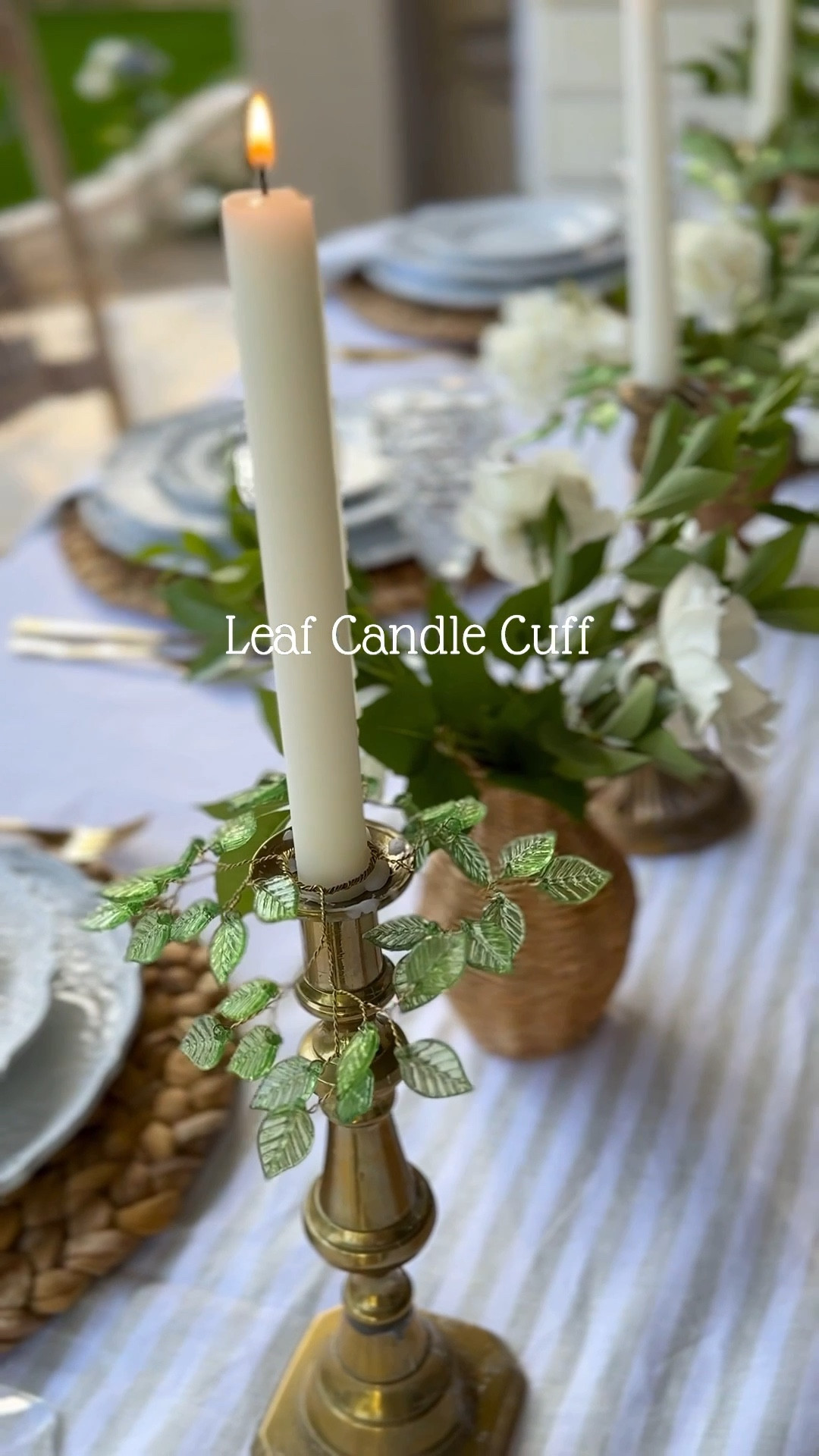 I like adding some whimsy to my tables. These cute leaf candle cuffs are the perfect touch of whimsy! (And they come in other colors) 

Spring home decor, candle cuff, candle decoration, table top decor, table decoration, terrain home decor 

#LTKFindsUnder50 #LTKHome