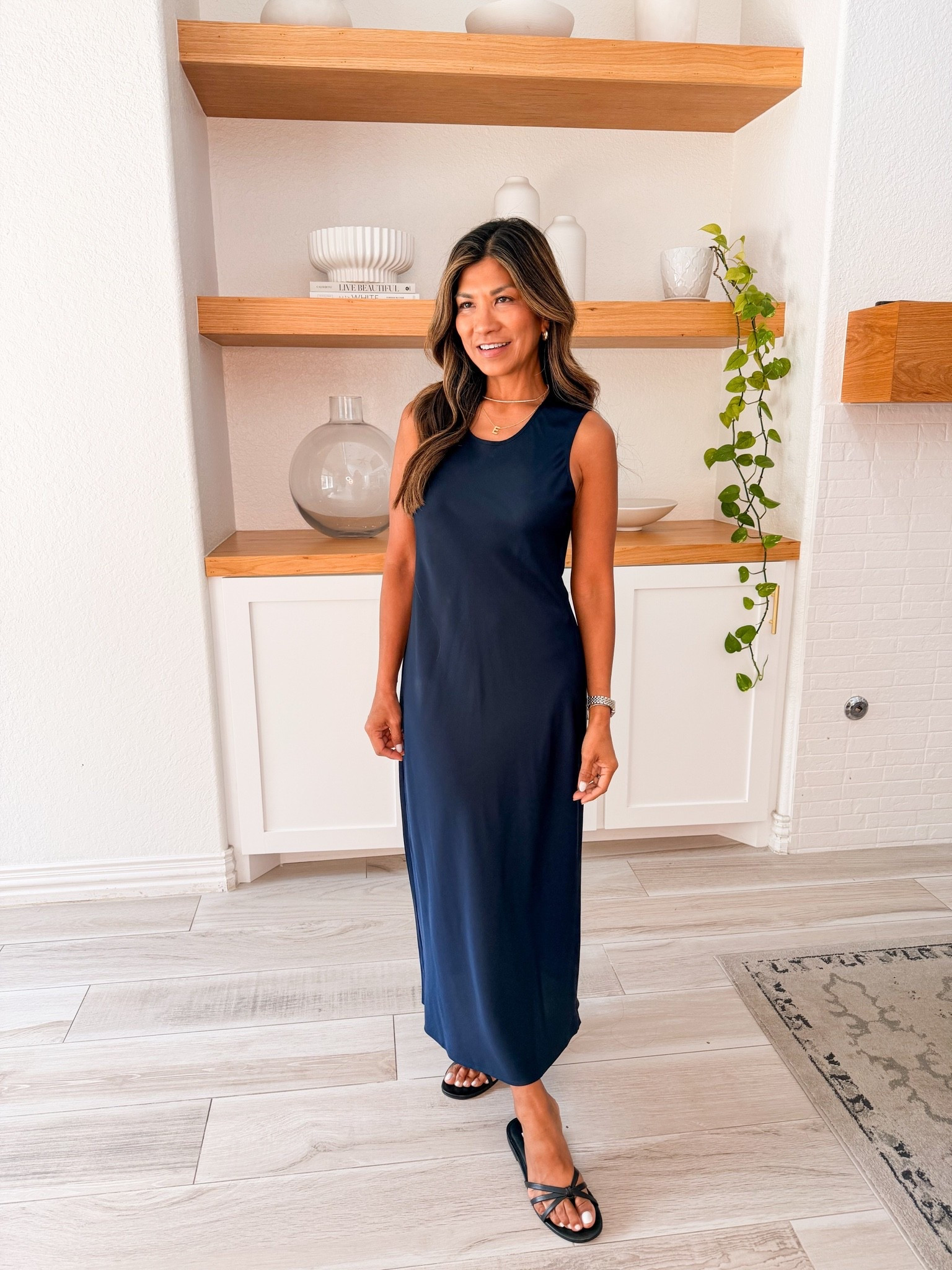 I’m 5’2” 118#ish for reference 

I’m 5’2” 118#ish for reference 
Silk dress in small tts, Navy.

Linking my other Summer favs from Quince.

#QuincePartner
@Quince

#LTKOver40 #LTKPetite #LTKmomlife
