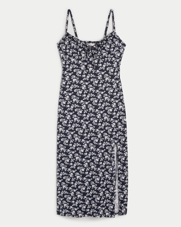 Women's Knit Open Back Midi Dress | Women's Dresses & Rompers | HollisterCo.com | Hollister (US)