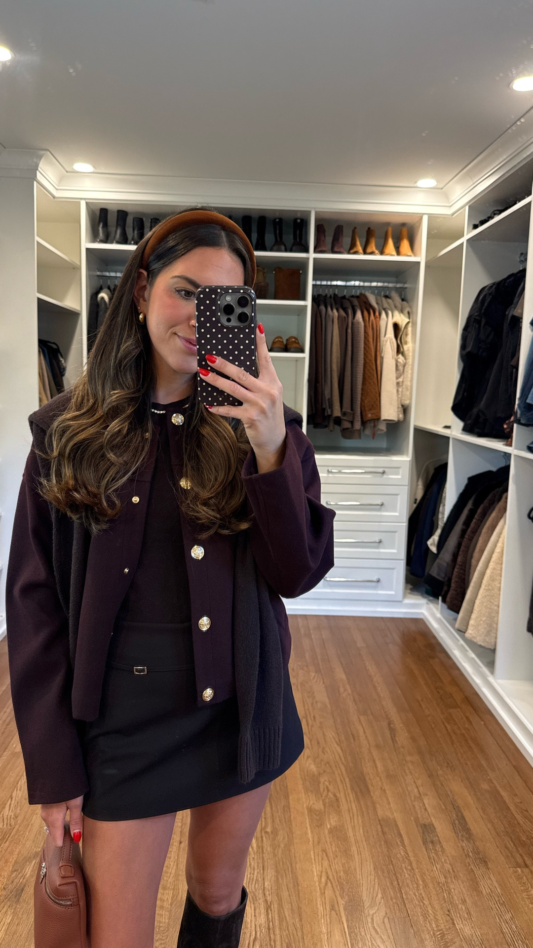 Small jacket 
Small sweater 
Xsmall skirt 

Fall outfit 
Knee high boots 
Fall skirts 

#LTKStyleTip #LTKFindsUnder100 #LTKSeasonal