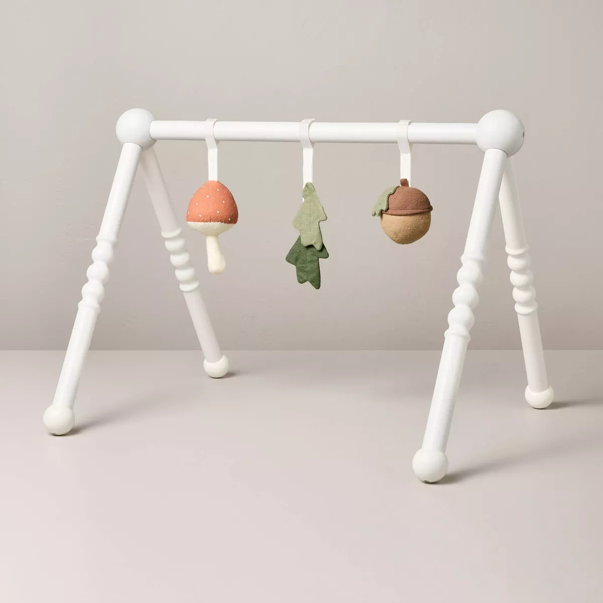 Wooden Play Gym with Soft Toys White - Hearth & Hand™ with Magnolia | Target