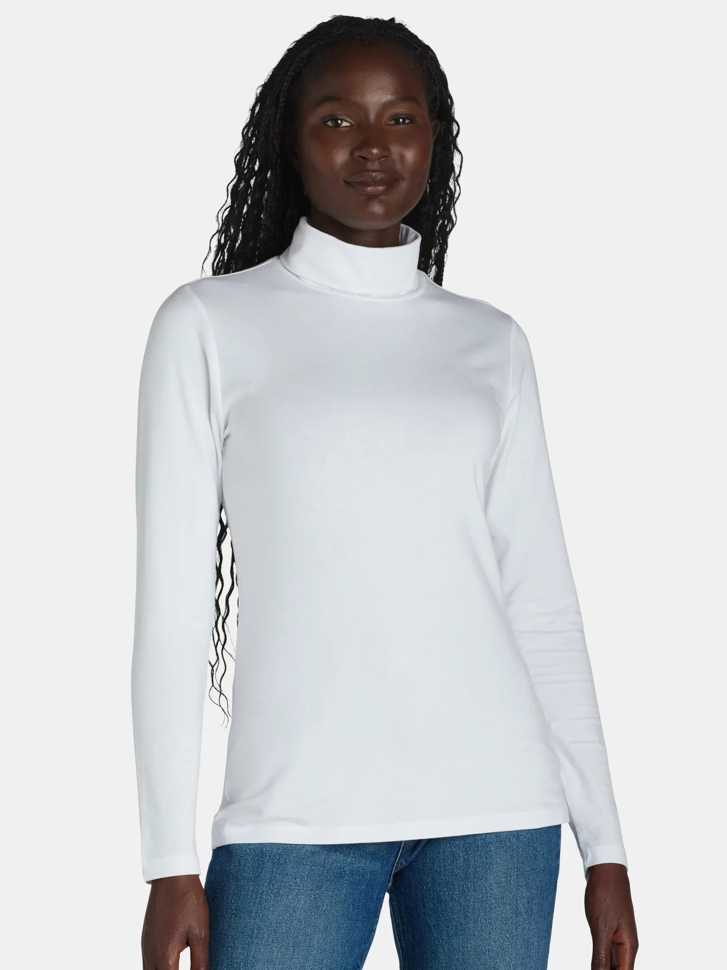 Time and Tru Women's Turtleneck, Size S-XXXL | Walmart (US)