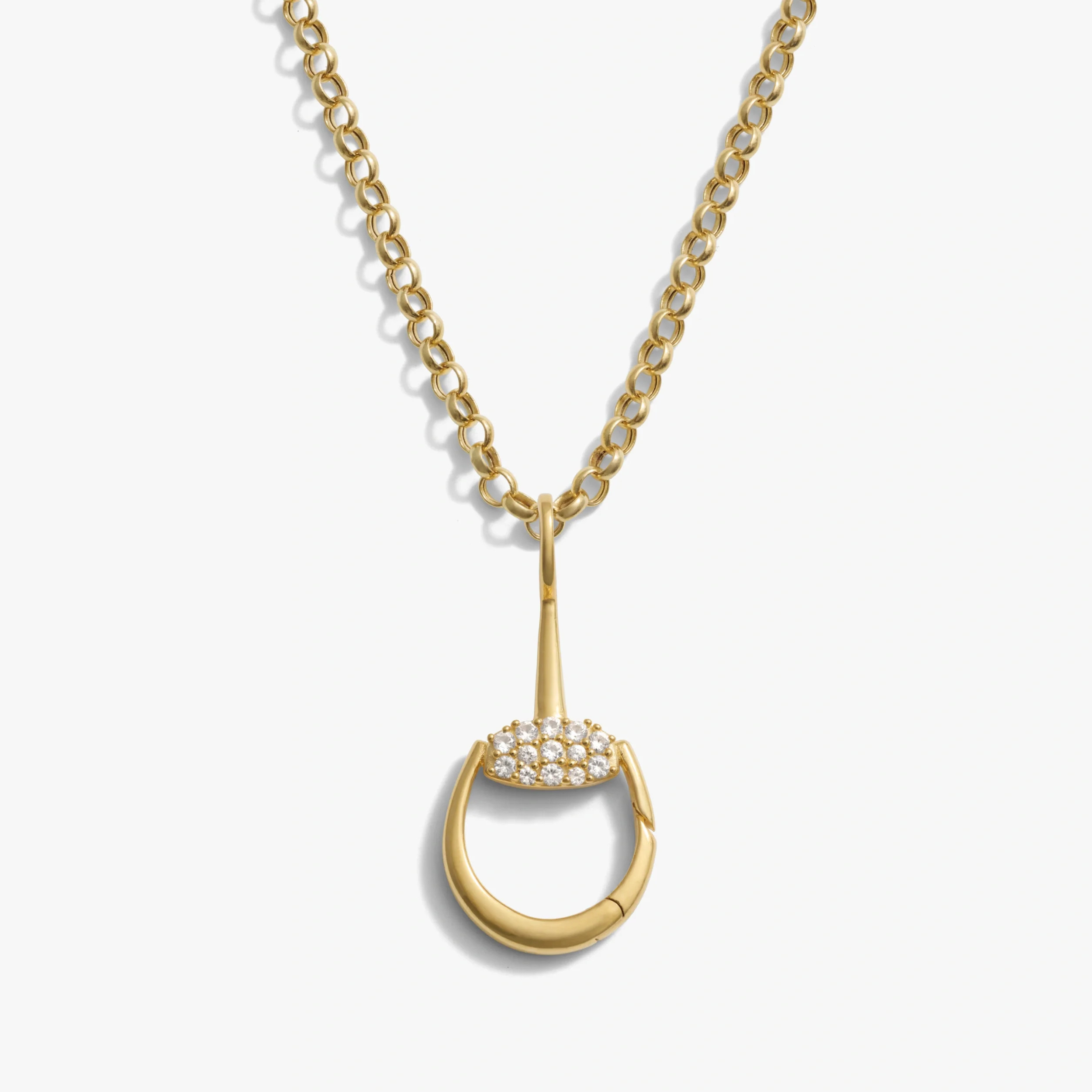 Horsebit Charm Link Necklace | Awe Inspired