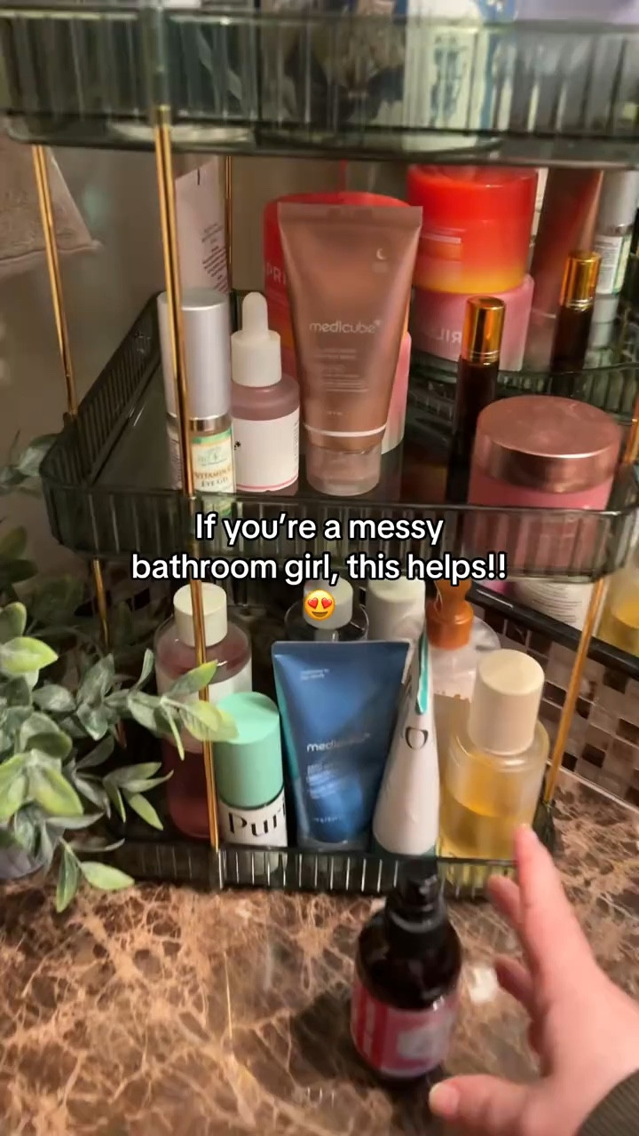 If you’re a messy bathroom girly, this bathroom organizer is a must. It keeps my messy products off the counter and it holds all the tall products my drawers don’t. 

#LTKHome