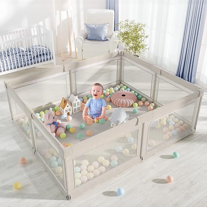 Baby Playpen, Playpen for Babies (71x59x27inch), Kids Safe Play Center for Babies and Toddlers, E... | Amazon (US)