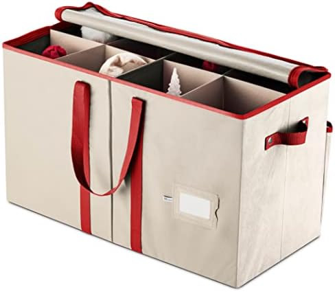 Christmas Figurine Storage Box with Zippered Closure- Protect & Keeps Safe Up to 8 Christmas Figurin | Amazon (US)