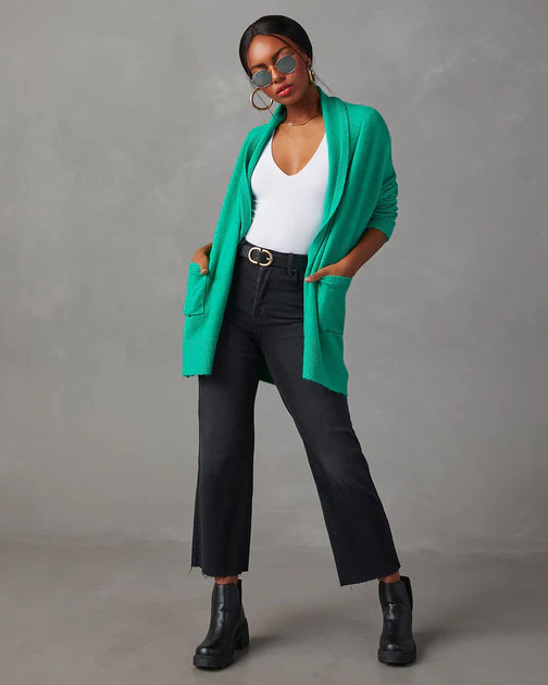 Darleen Oversized Cardigan - Kelly Green - SALE | VICI