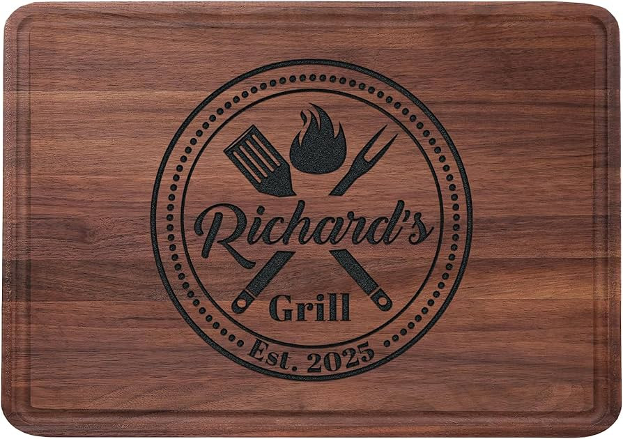 Personalized Grill Cutting Board, Grilling Gift For Men and BBQ Masters, Mens Best Anniversary, F... | Amazon (US)