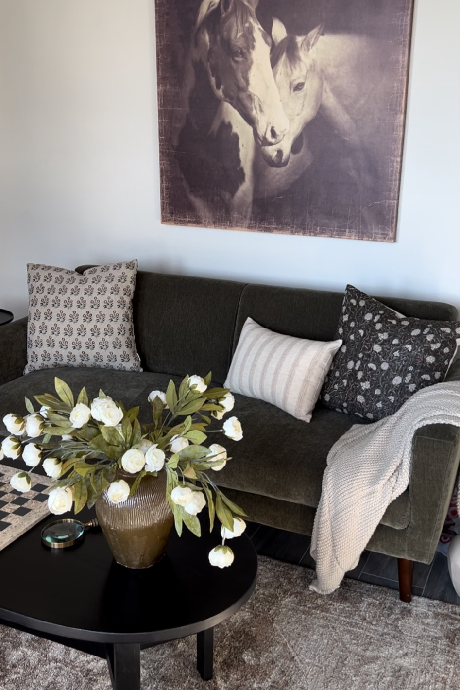 Shop our sitting room. 
Our sofa is from West Elm. It comes in two different sizes and other color options. I’m loving the olive color. 

Follow @houseofwest_ on instagram for more inspiration  

#LTKHome