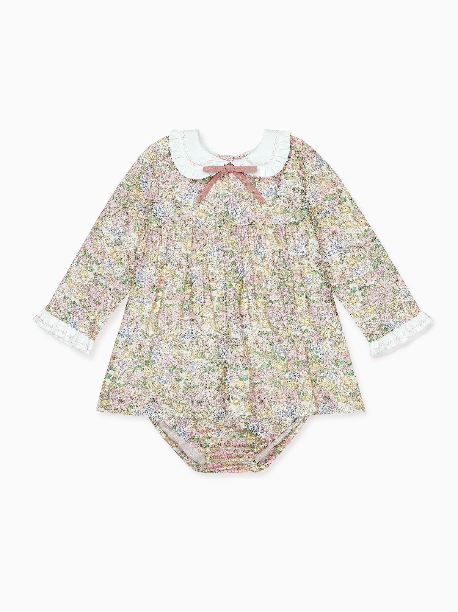 Pink Floral Laura Baby Girl Set | La Coqueta (US)