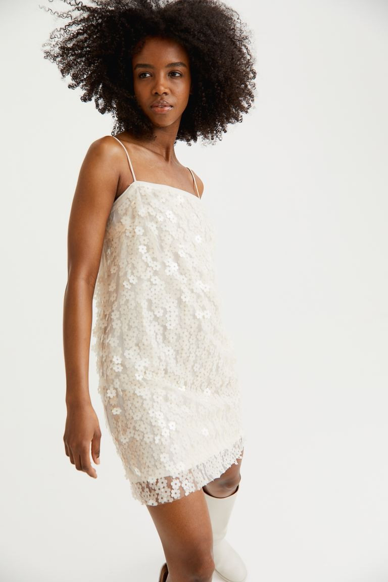 Sequin-embellished Slip Dress | H&M (US + CA)