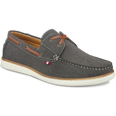 Members Only Men s Deck Boat Shoes - Grey 13 | Walmart (US)