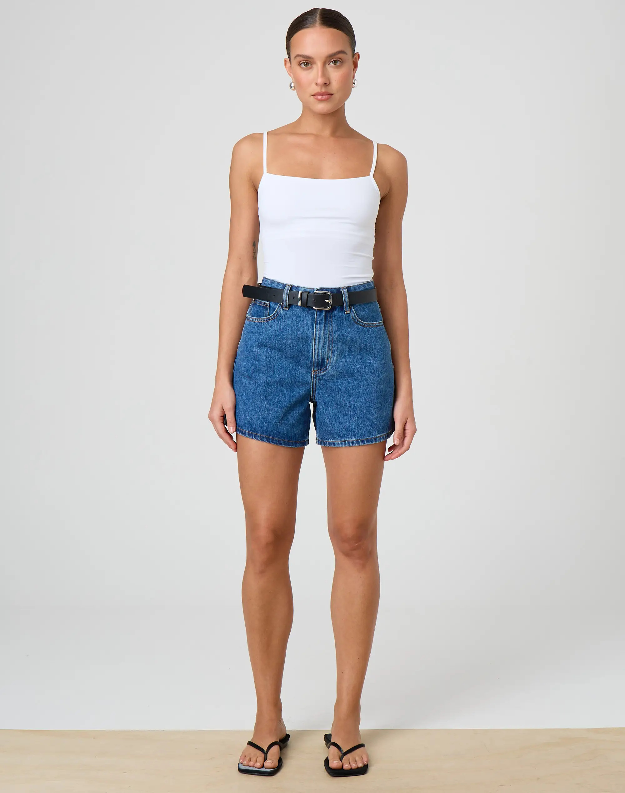 High Rise A Line Denim Short | Glassons (Australia)
