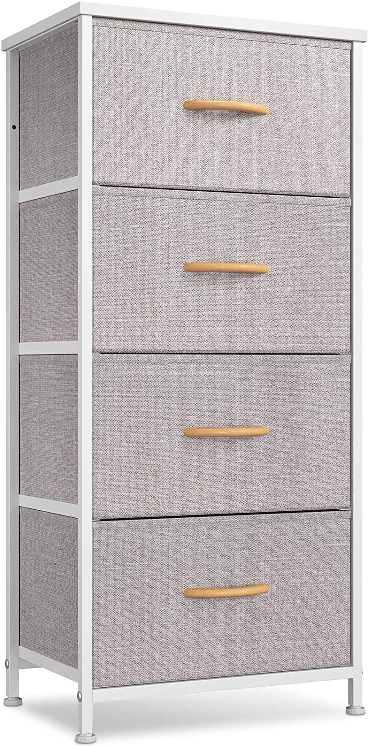 CubiCubi 4-Drawer Fabric Small Storage Dresser for Bedroom, Chest of Drawers, Bedroom Furniture S... | Walmart (US)