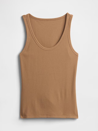 Ribbed Scoopneck Tank Top | Gap Factory