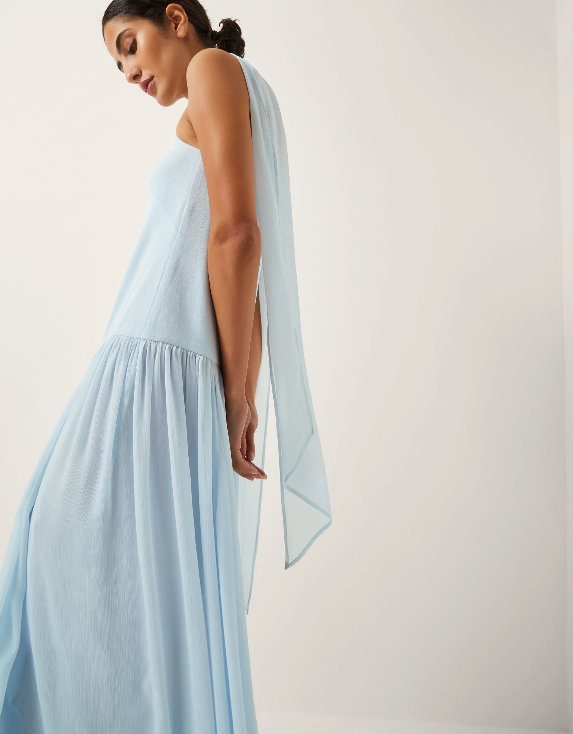 The India Edit Tara Drop Waist Maxi Dress Blue | Monsoon (UK)