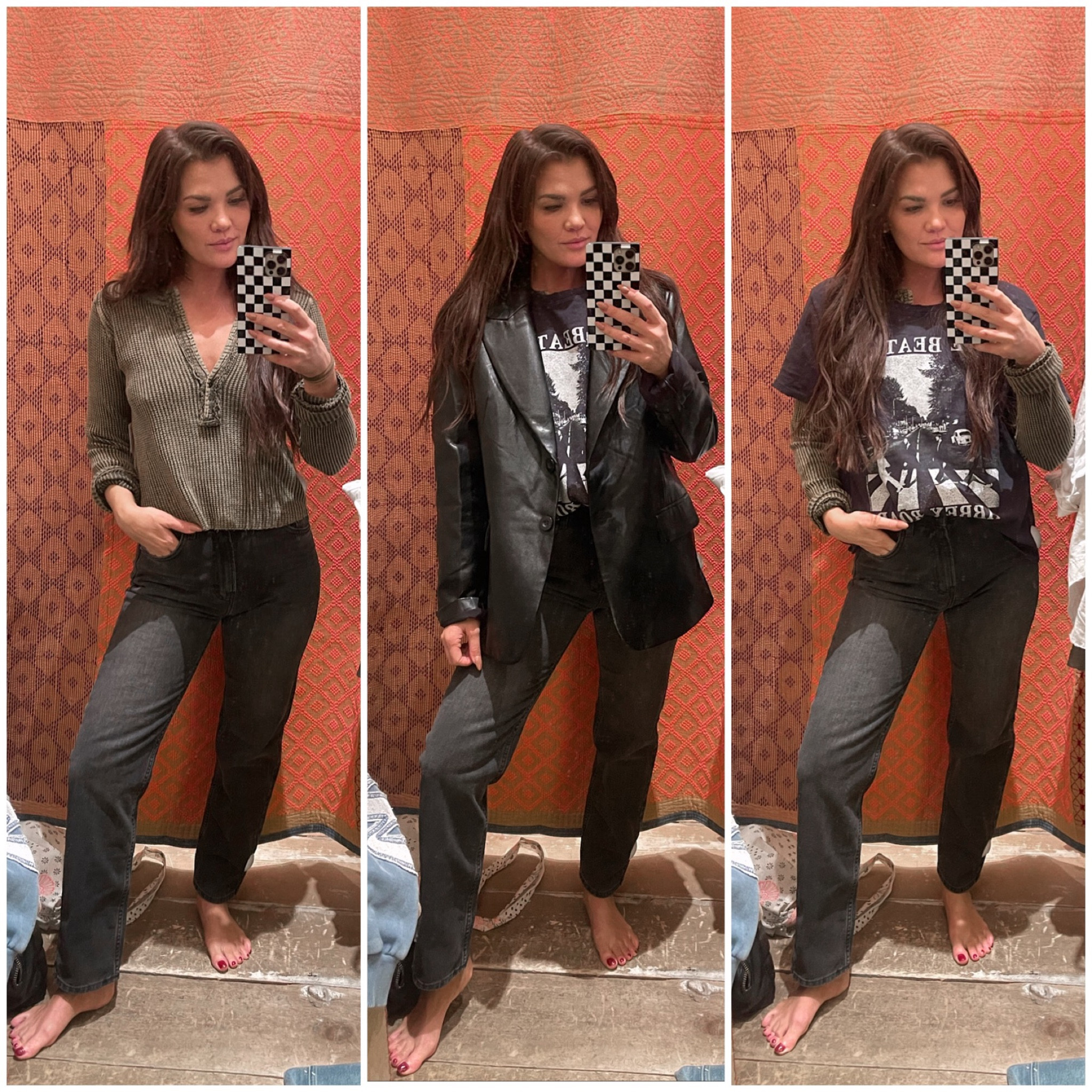 Free People Try-On - Part 1
-
One Colt Thermal
Abbey Road Tee
Pacifica Straight Leg Jeans 



#LTKstyletip