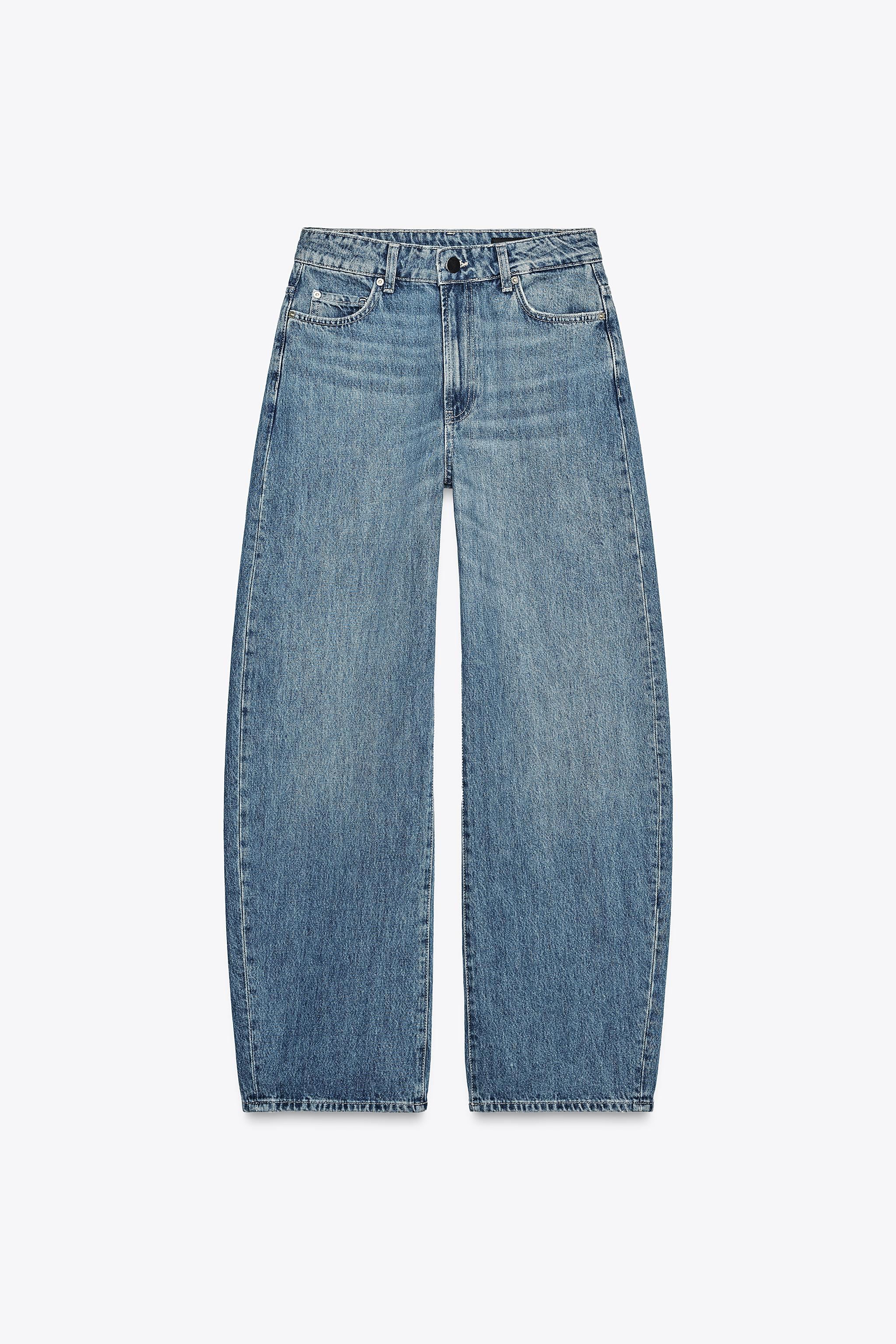 ZW COLLECTION BARREL HIGH WAIST JEANS | Zara US