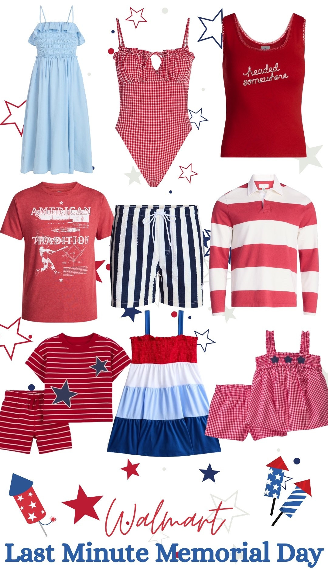 Serving affordable Memorial Day outfit inspo 🇺🇸✨ These last-minute Walmart finds are perfect for cookouts, lake days, country concerts, fireworks, or just staying comfy all weekend long. Loving all the denim, boots, basics, and easy summer pieces that look way more expensive than they are 🤍 Everything is linked on my LTK!

#LTK #LTKStyle #WalmartFashion #WalmartFinds #MemorialDayOutfits #SummerOutfits #CountryConcertOutfit #WesternStyle #AffordableFashion #MomStyle #CasualChic #DenimOutfit #SummerFashion #WalmartStyle #EverydayOutfits #BudgetFriendlyFashion #CowgirlStyle #WeekendOutfit #OOTD #AmericanStyle

#LTKgrwm #LTKootd #LTKSeasonal