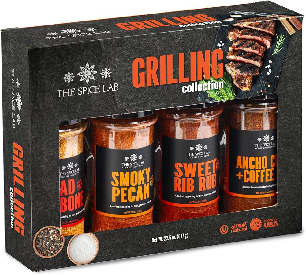 The Spice Lab BBQ Barbecue Spices and Seasonings Set - Ultimate Grilling Accessories Set - Gift K... | Amazon (US)