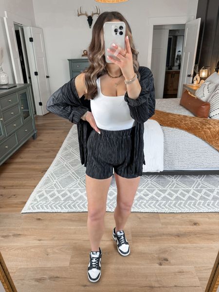 Tank Top — small
Matching Set — small

casual outfit | black and white outfit | spring outfit | summer outfit | elevated casual outfit | casual running errands outfit | brunch outfit ideas | amazon matching set | nike dunk low panda sneakers outfit 

#LTKShoeCrush #LTKFindsUnder100 #LTKFindsUnder50