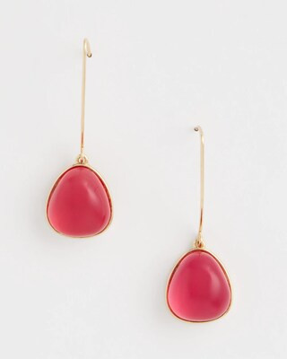 Pink Teardrop Threader Earrings | Chico's