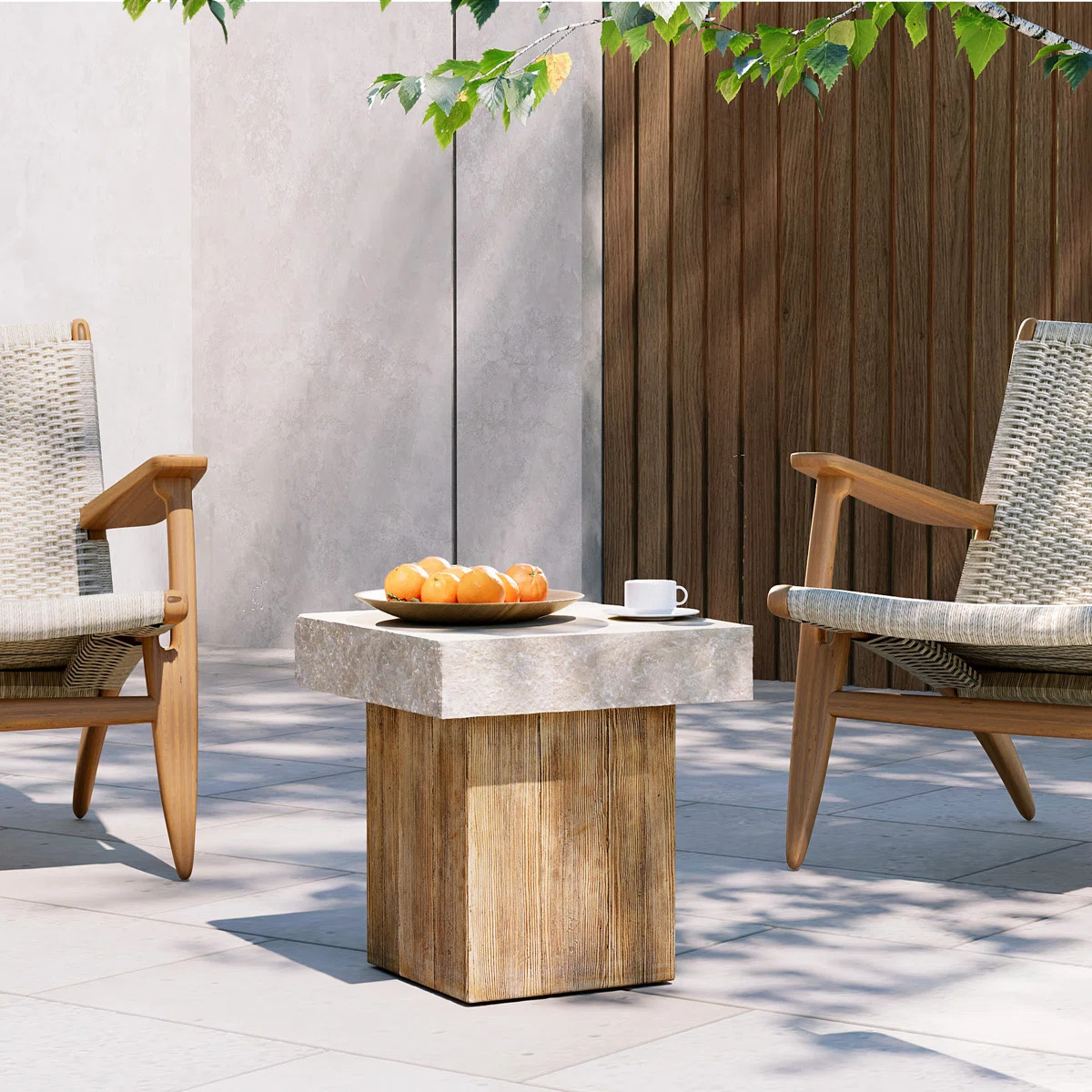 Chakiya 19.7 L x 19.7 W Outdoor Concrete Table | Wayfair North America