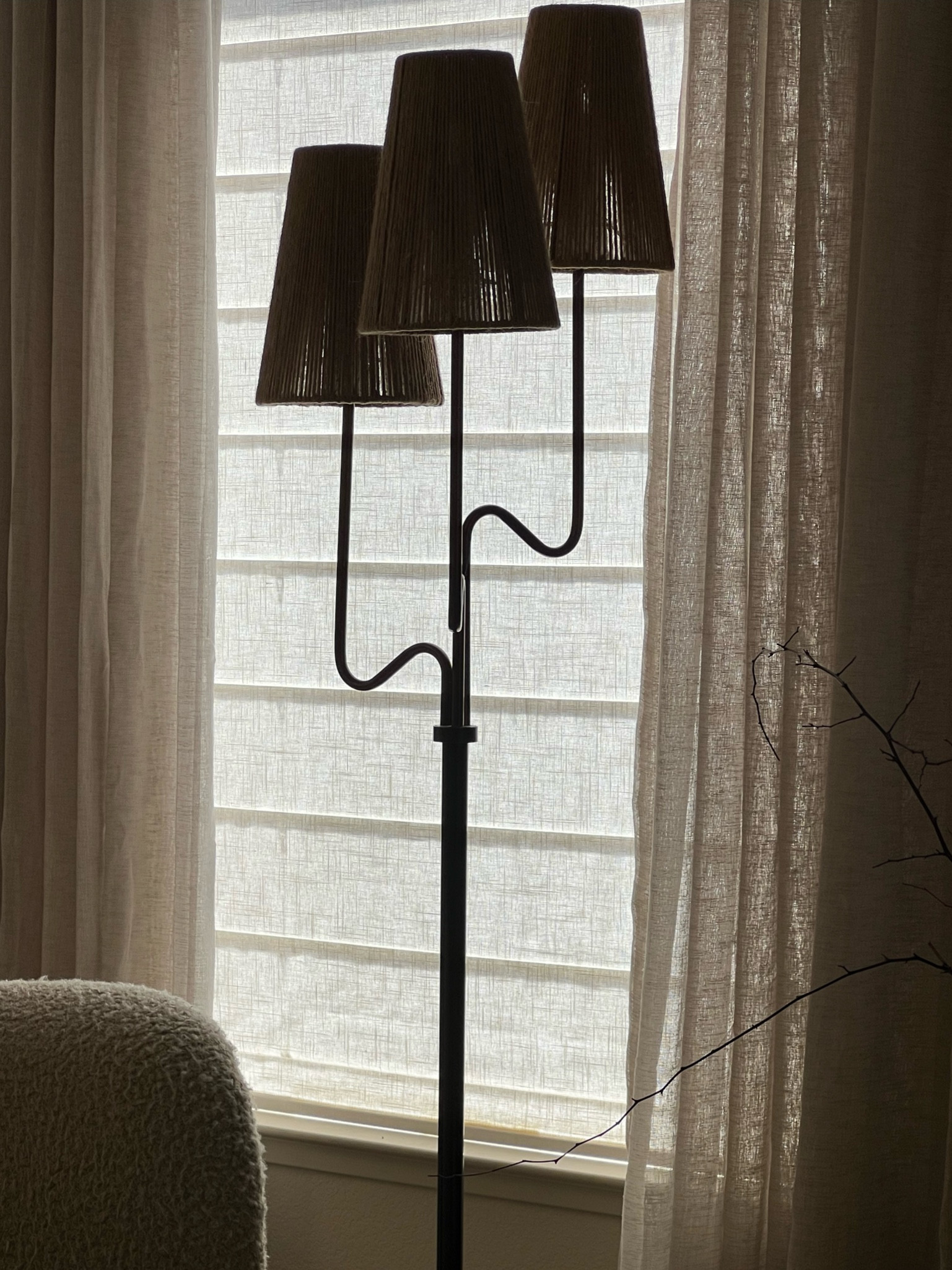 roman shades in color odyssey whisper white 

#LTKHome