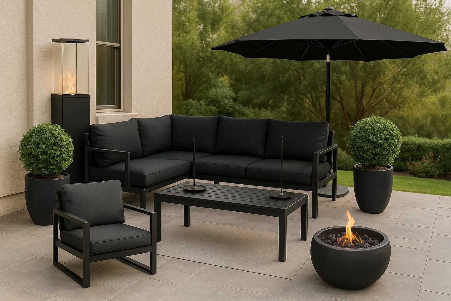 Moody and modern outdoor patio seating area curated with affordable Amazon Home finds. 

Patio chairs // outdoor fire bowl // Amazon outdoor // outdoor living // modern patio furniture 

#LTKStyleTip #LTKHome #LTKSeasonal