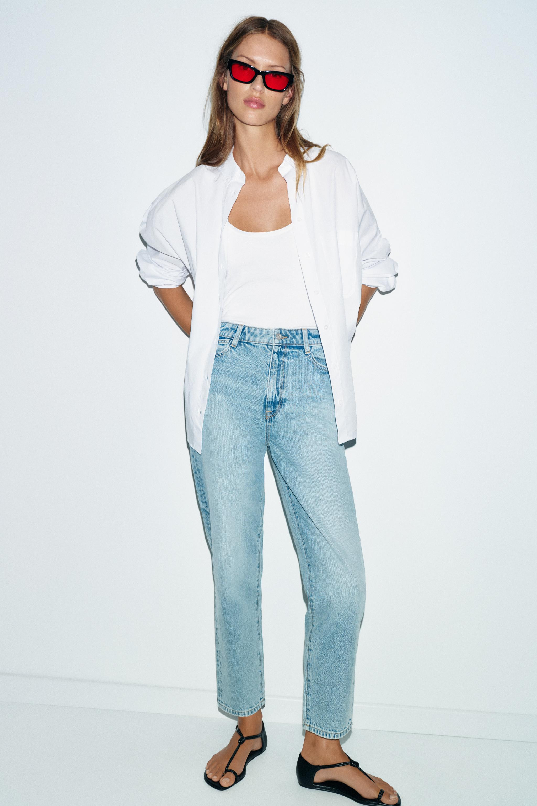 Z.05 MOM FIT HIGH-WAIST JEANS | Zara US