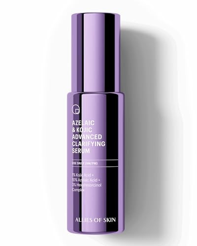 Allies of Skin Azelaic & Kojic Clarifying Face Serum | Clinically Proven for Acne & Blemish Prone Skin |10% Azelaic Acid Treats Pigmentation and Redness | Targets Pores & Uneven Skin Texture (1 Fl oz) | Amazon (US)