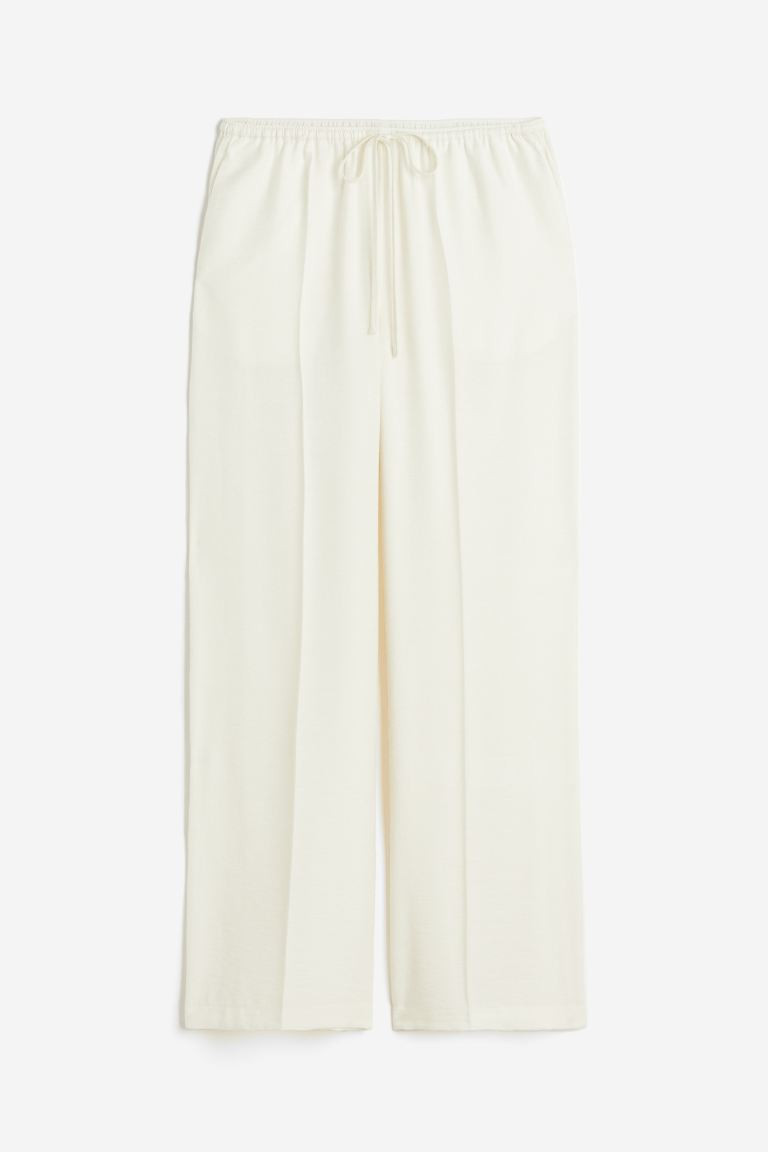 Pull-on Pants - Cream - Ladies | H&M US | H&M (US + CA)