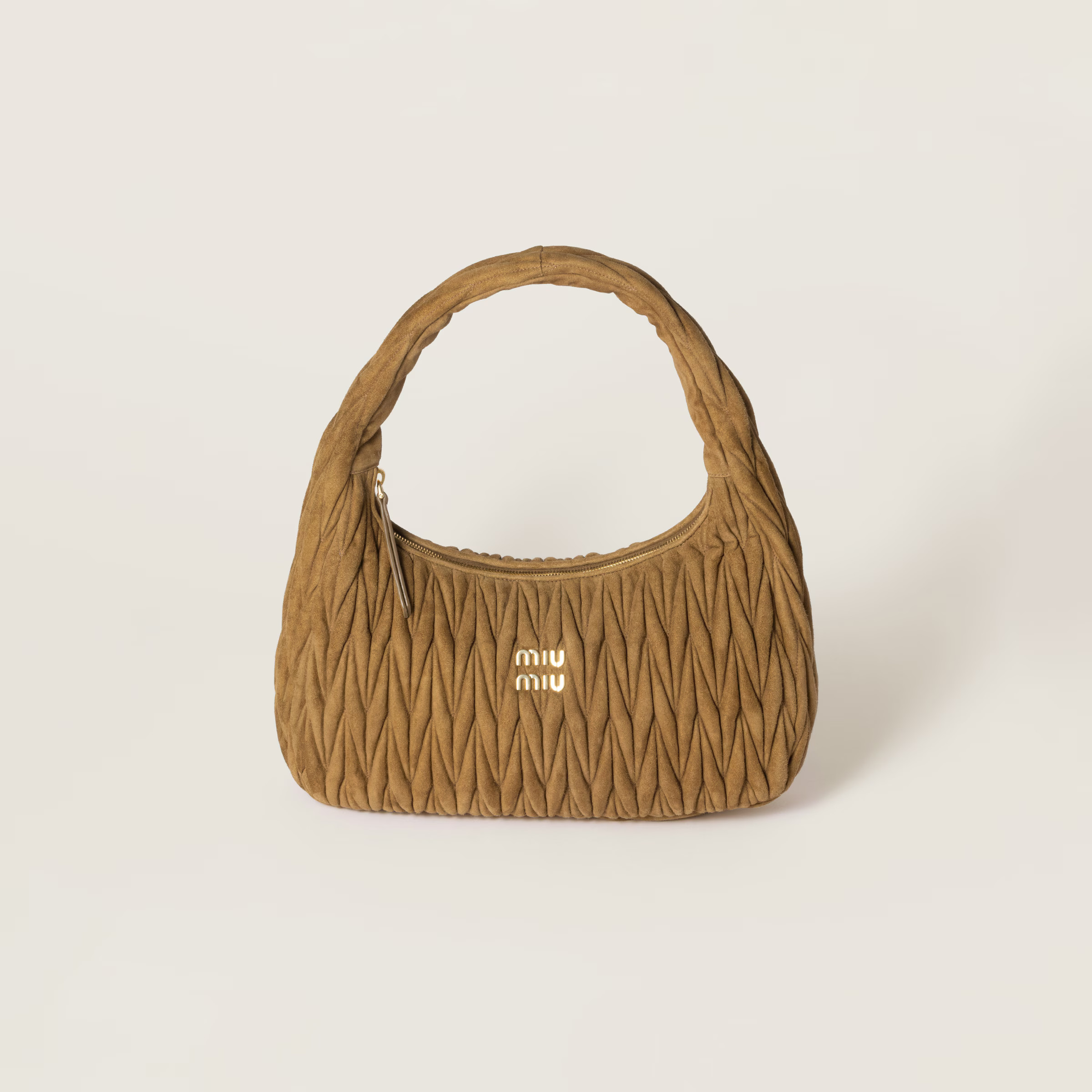 Bolso Wander De Ante Matelassé Verde Oliva | Miu Miu | Miu Miu INT