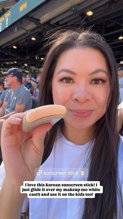 Sunscreen stick! 
I love this Korean sunscreen stick! I just glide it over my makeup (no white cast!) and use it on the kids too!

#LTKsummer #LTKbeauty #LTKstyletip